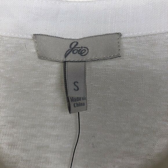 NWT Joie 100% Linen 'Ariel' Top Porcelain Sz Small - Picture 4 of 8